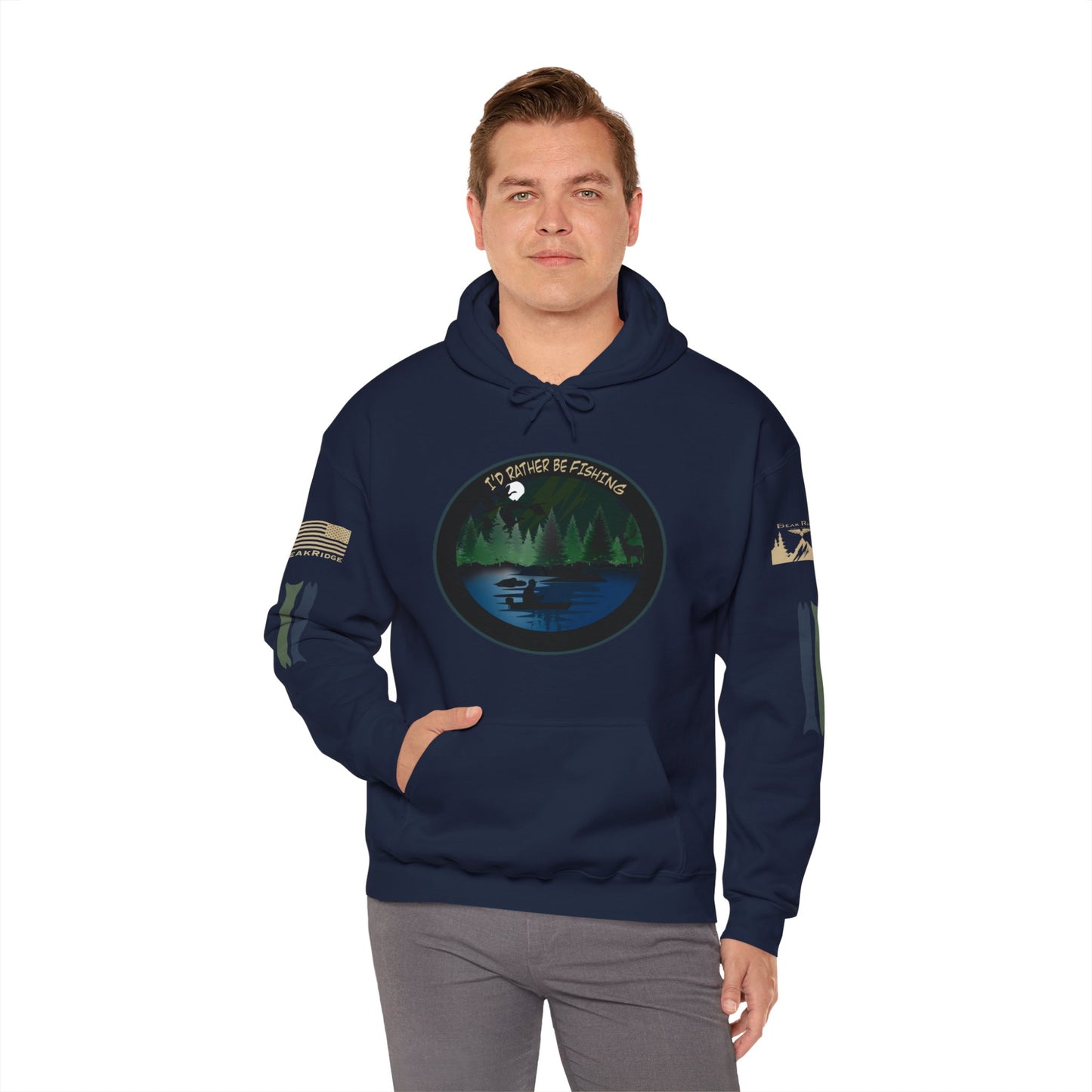 I’D RATHER BE FISHING HOODIE - Multiple Color choices