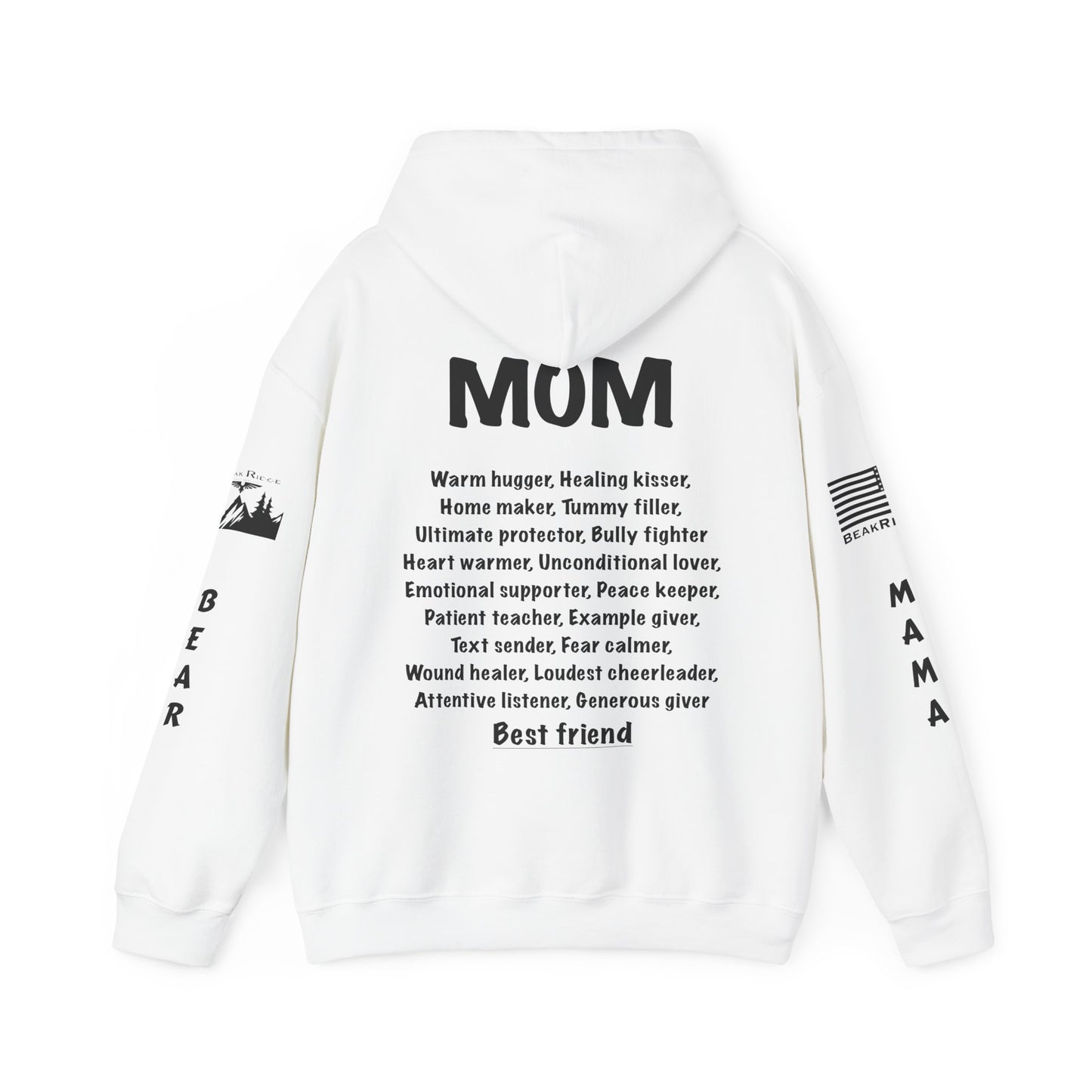 Mother’s Day Gift - Front and Back & Black Full Sleeve Logos