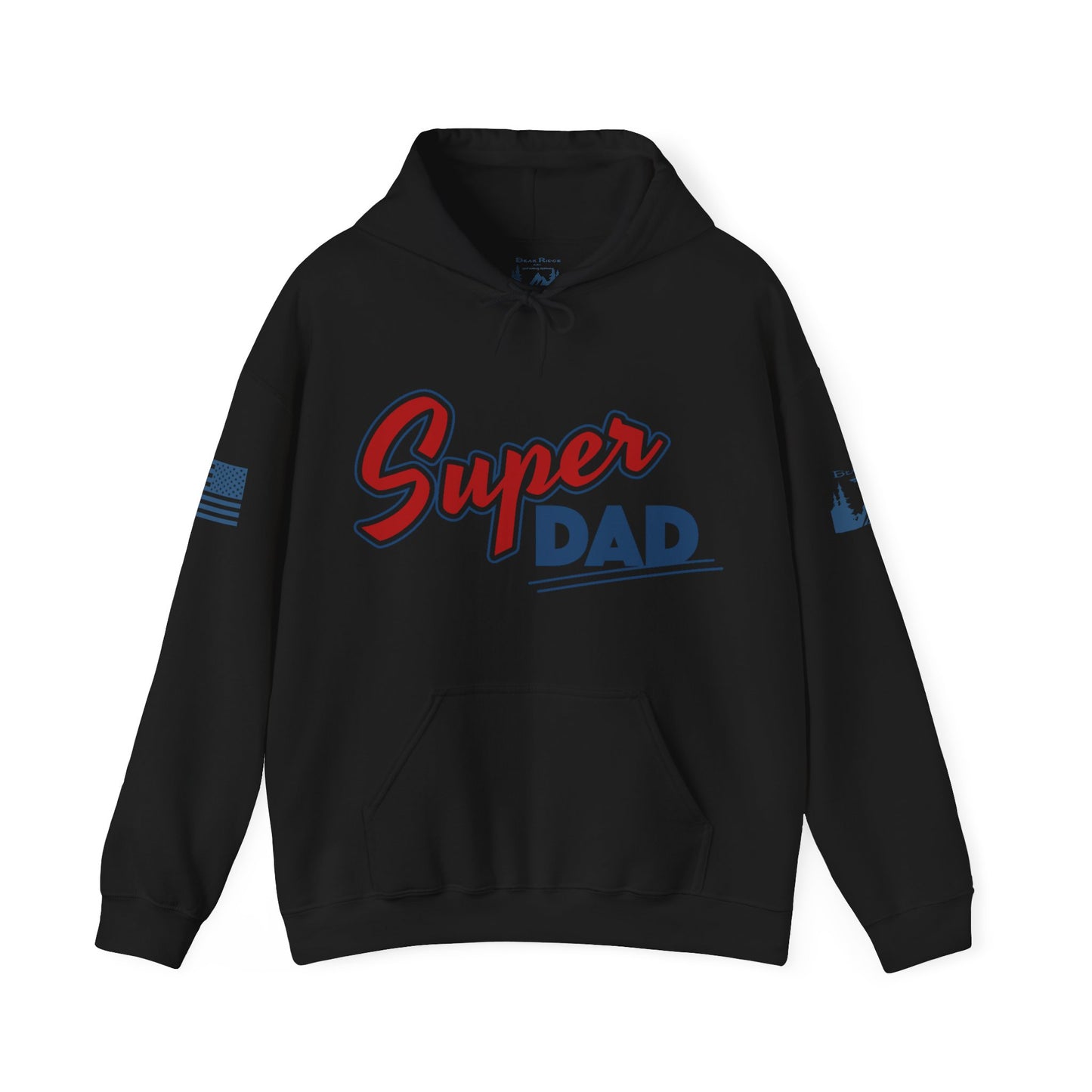 SUPER DAD - Steel blue arm logos