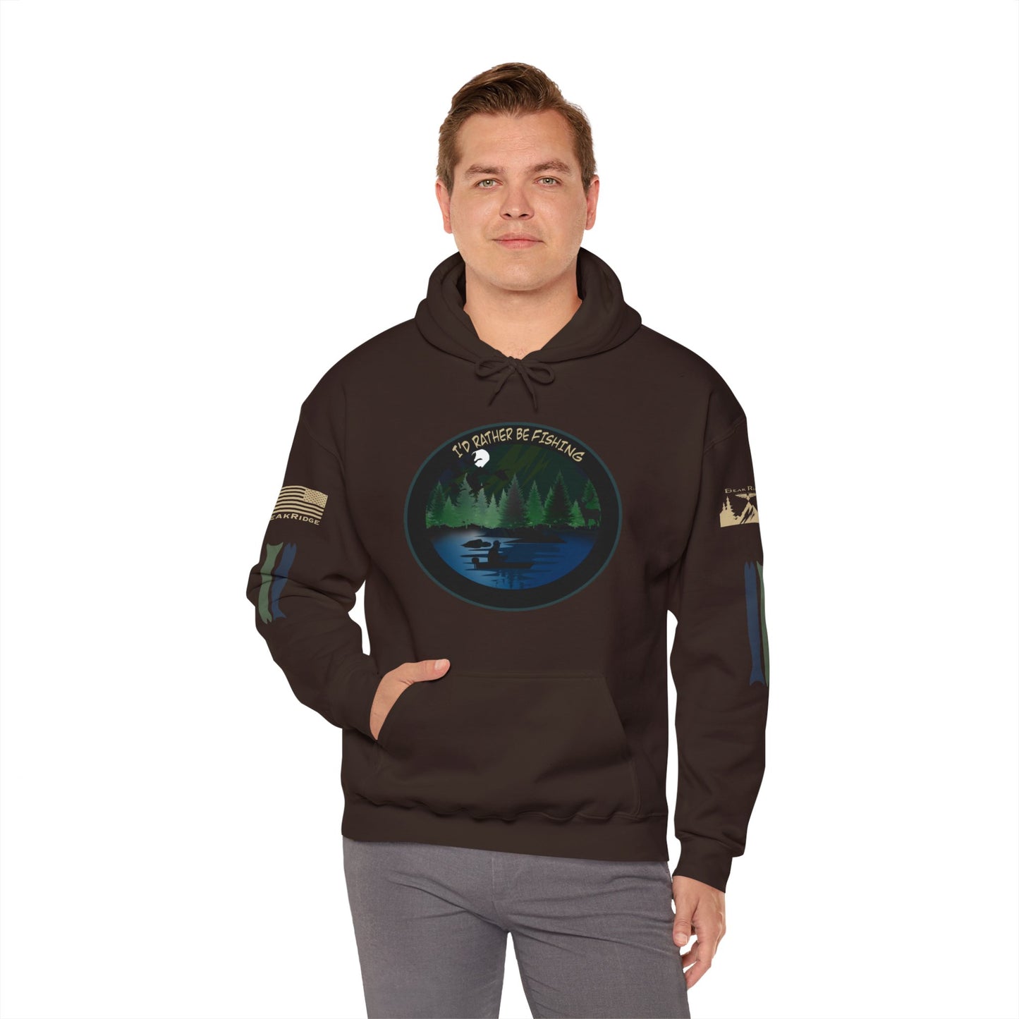 I’D RATHER BE FISHING HOODIE - Multiple Color choices