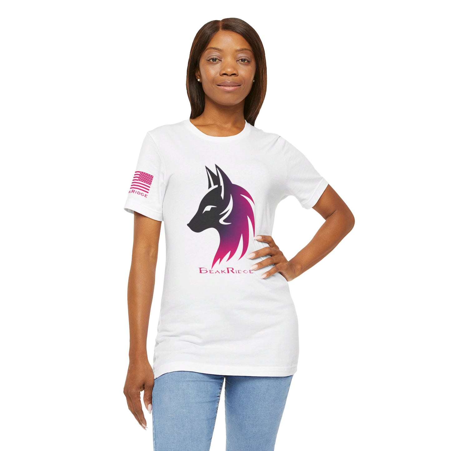 WONEN’S HOT PINK FOX T-SHIRT - Hot Pink Logos