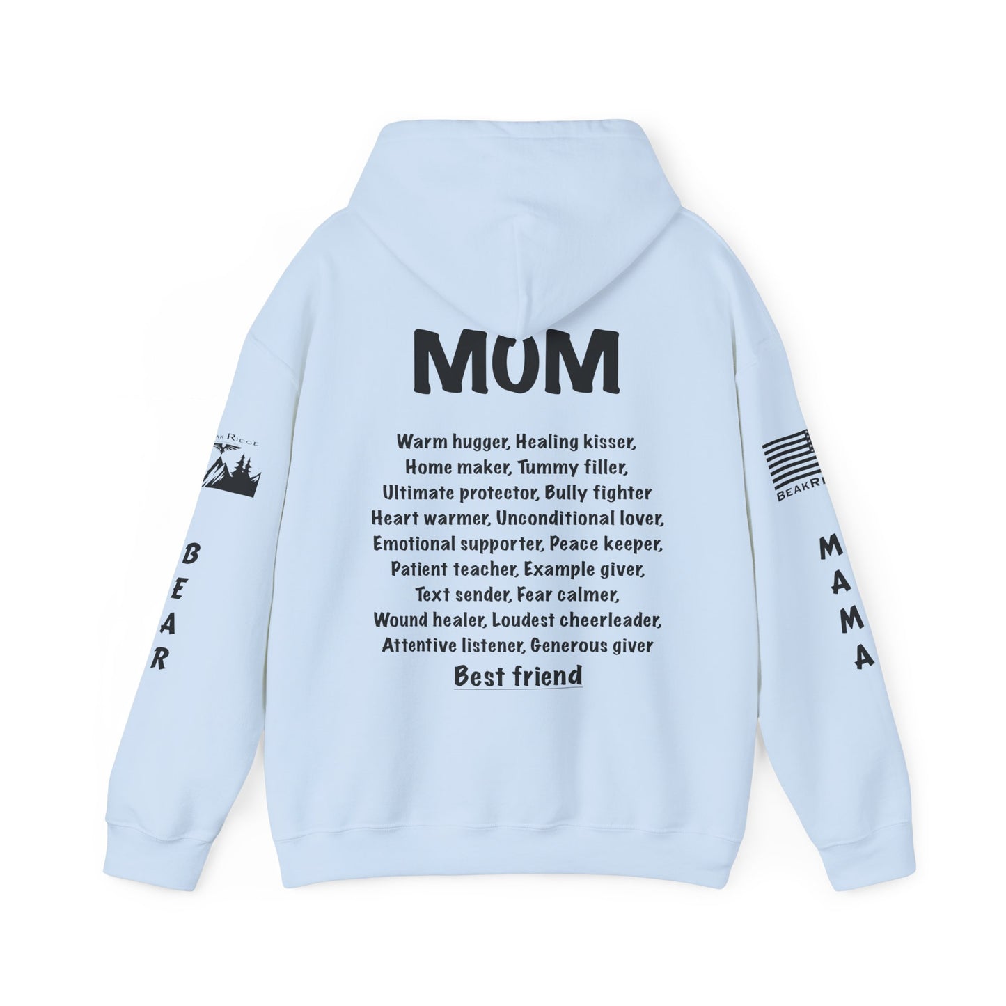 Mother’s Day Gift - Front and Back & Black Full Sleeve Logos