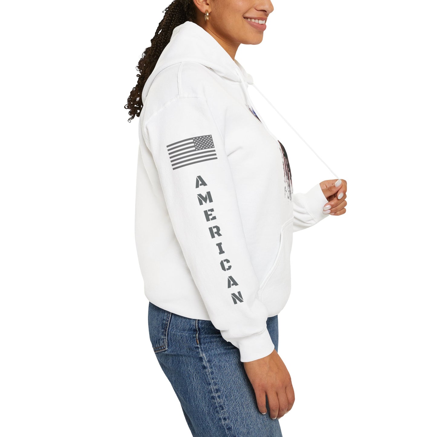 AMERICAN SOLDIER - Full Sleeve Grey Logos