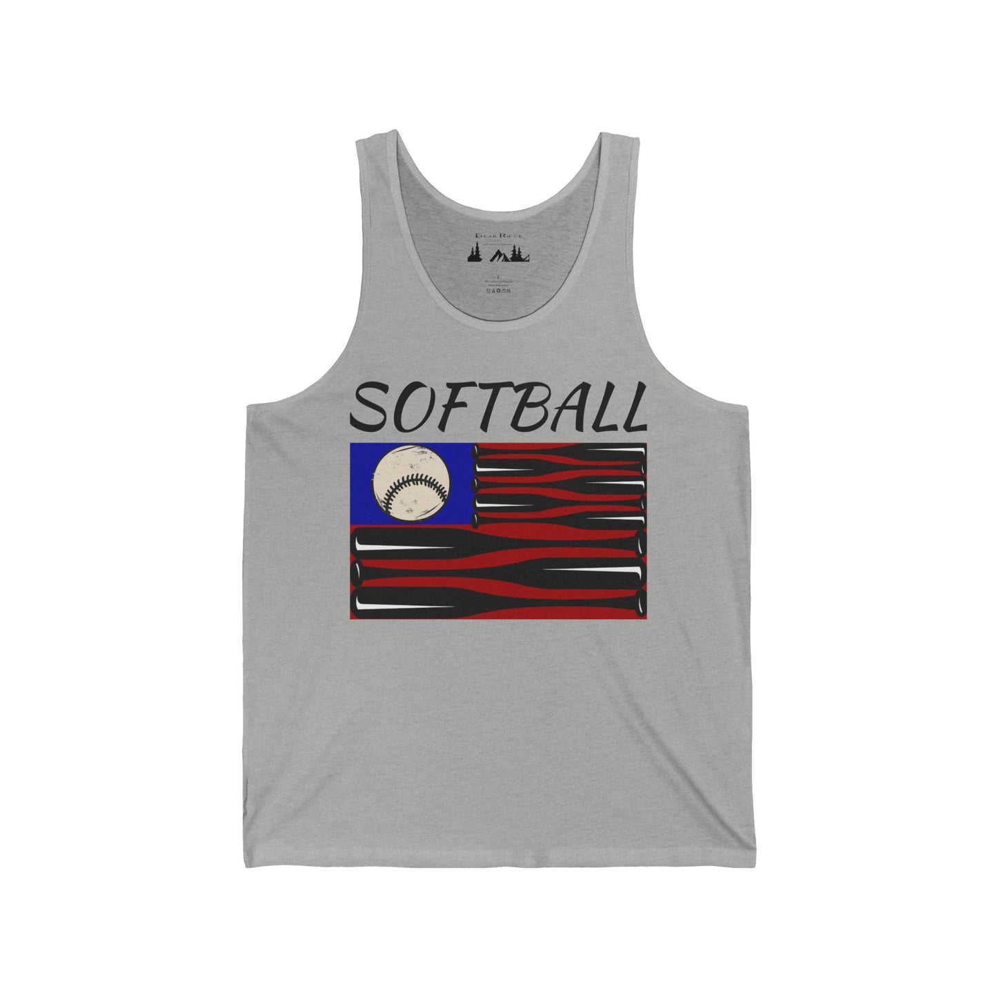 SOFTBALL FLAG - Unisex Jersey Tank Top