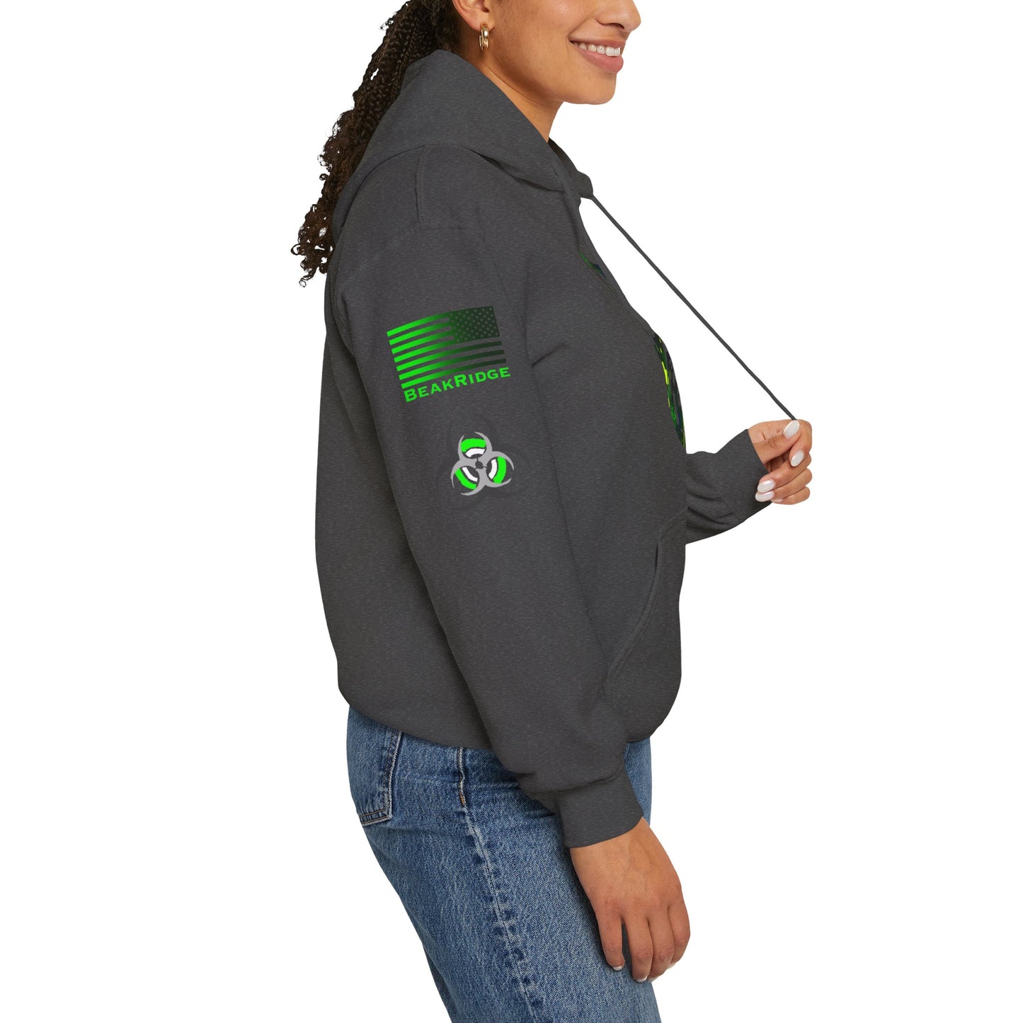 AMERICAN FALLOUT HOODIE - White arm decals