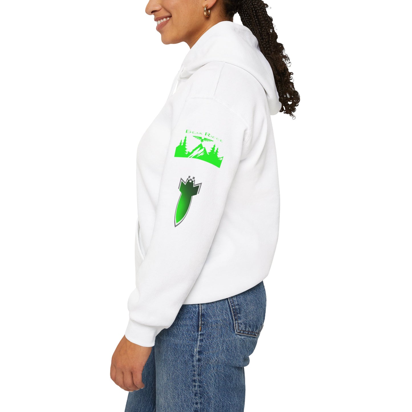 AMERICAN FALLOUT HOODIE - White arm decals