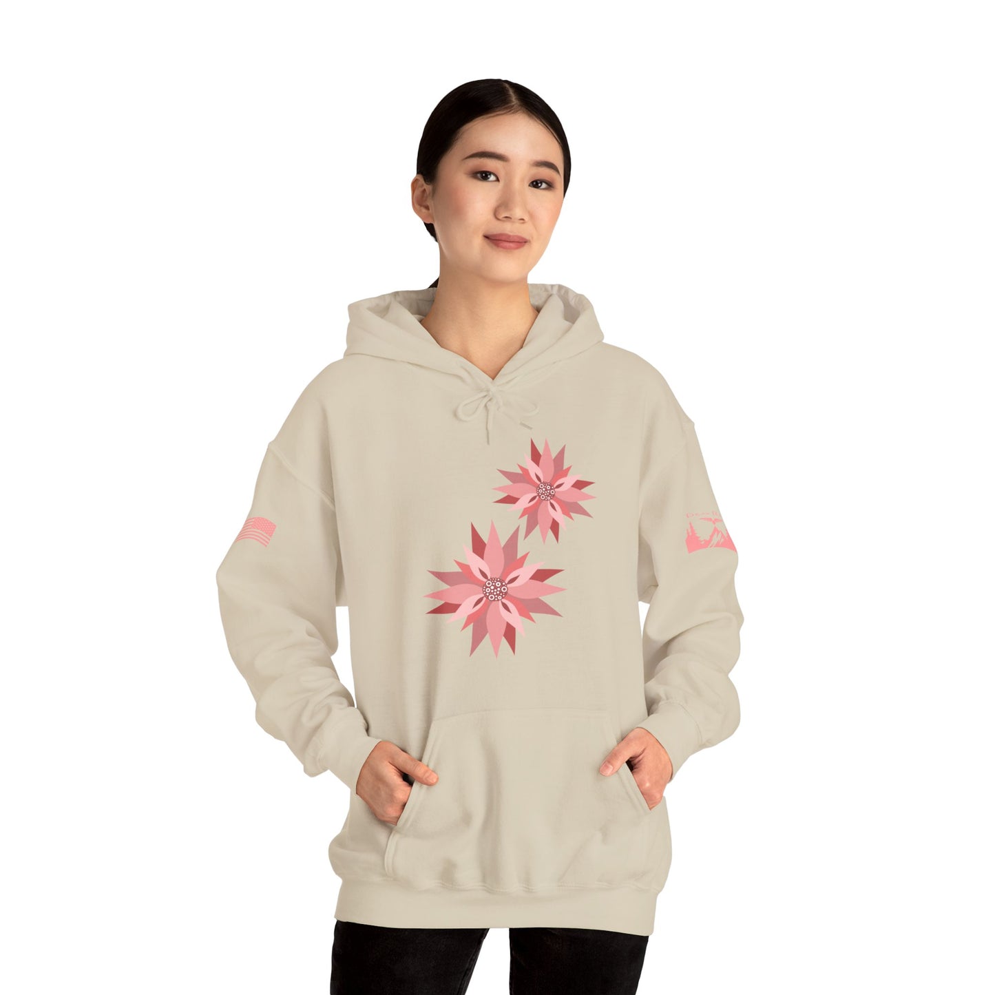 PINK FLOWER ART - Matching arm logos