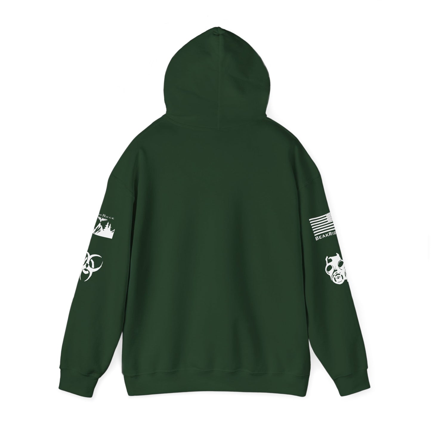 TOXIC HOODIE - White arm decals