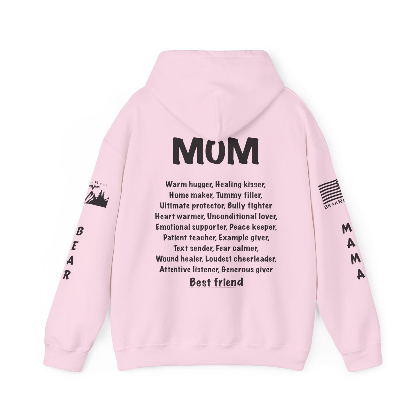 Mother’s Day Gift - Front and Back & Black Full Sleeve Logos