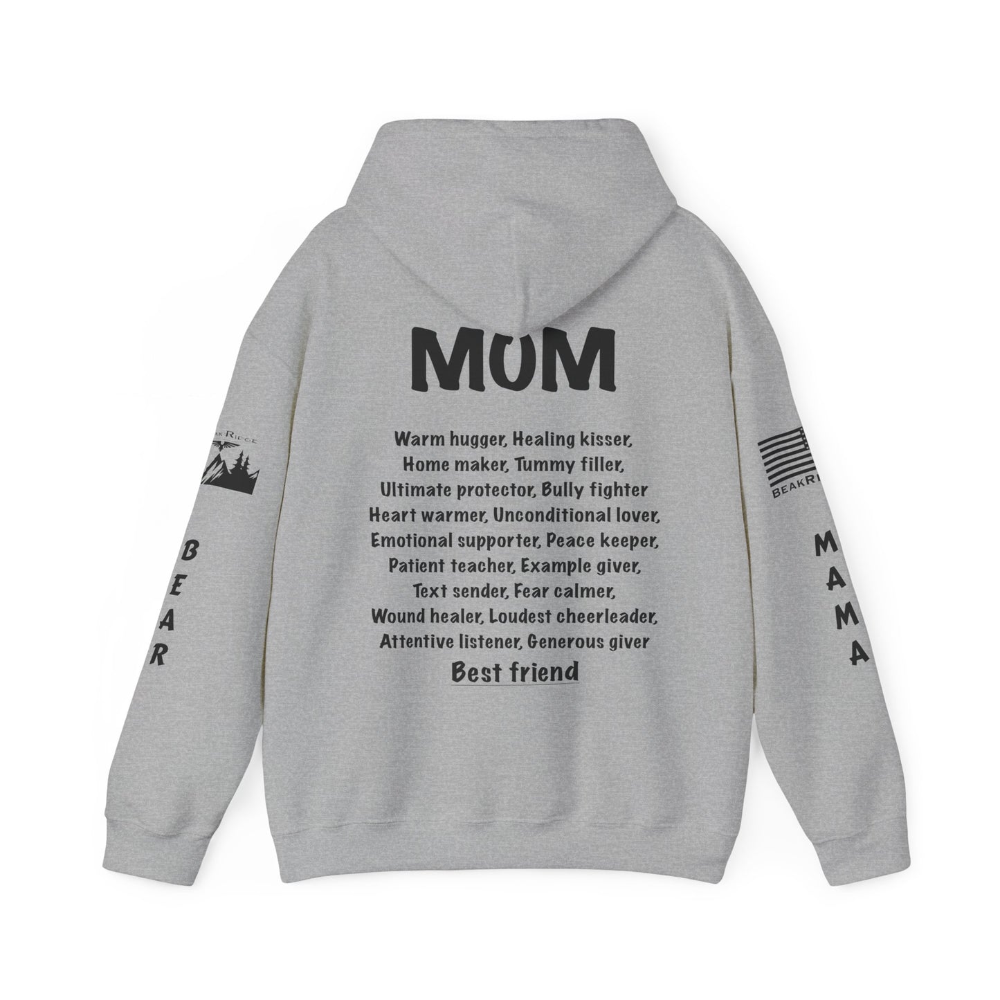 Mother’s Day Gift - Front and Back & Black Full Sleeve Logos