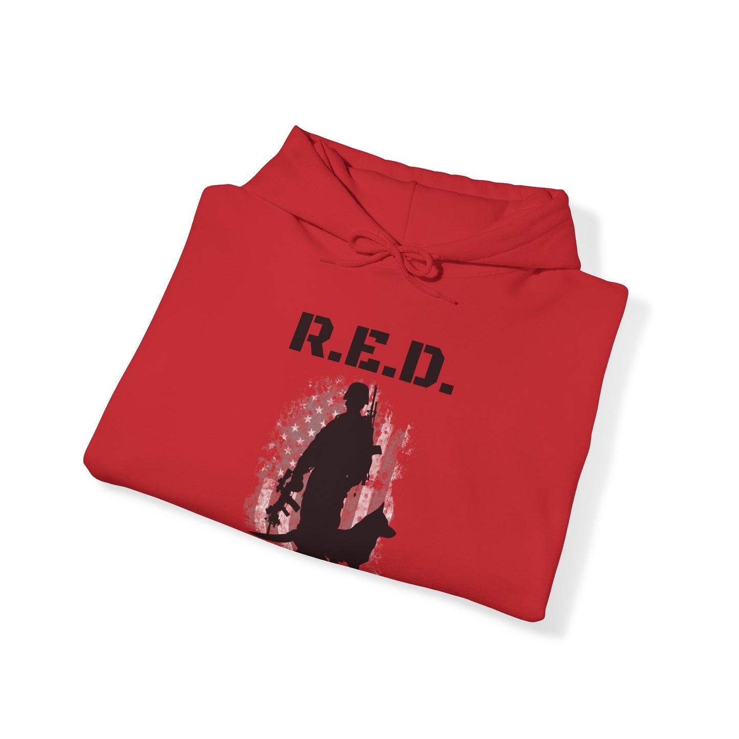 RED SHIRT FRIDAY HOODIE - Full Sleeves Black logos