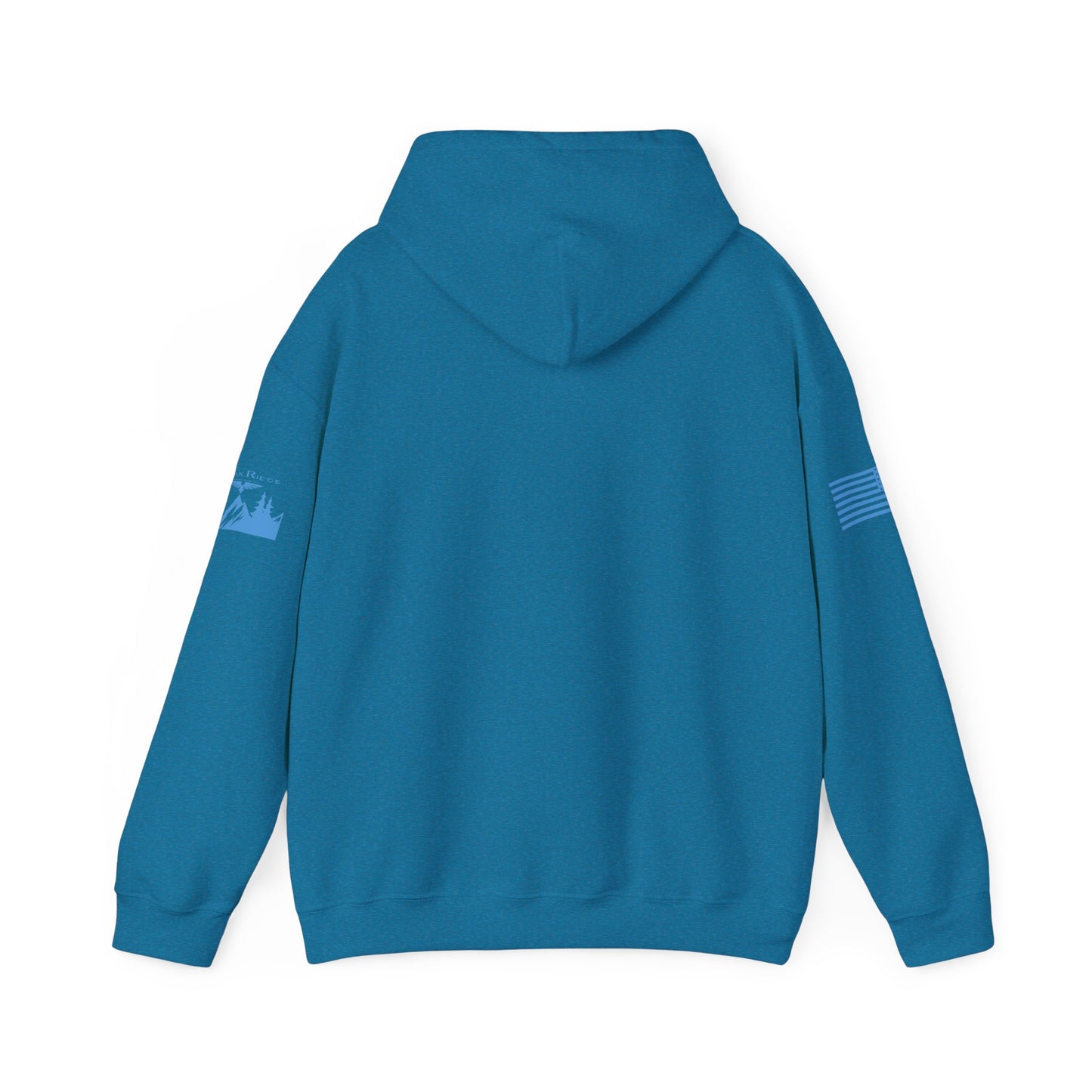 IT’S FREAKING COLD HOODIE - Light Blue arm logos