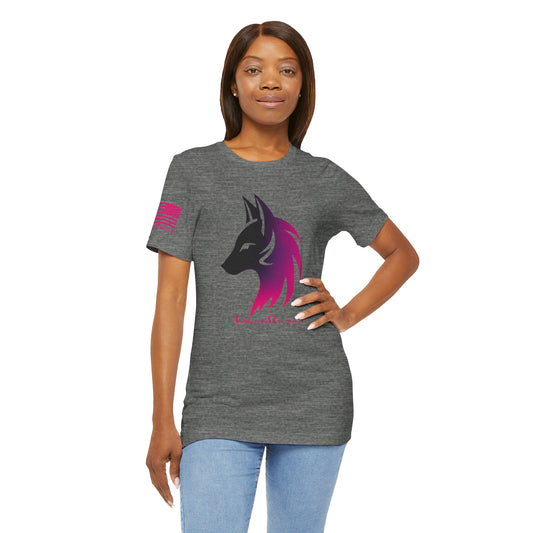 WONEN’S HOT PINK FOX T-SHIRT - Hot Pink Logos