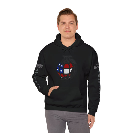 AMERICAN FLAG GRENADE - Full Sleeve Grey Logos - AMERICAN BEAKRIDGE