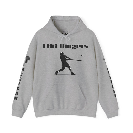 I HIT DINGERS - Black logos