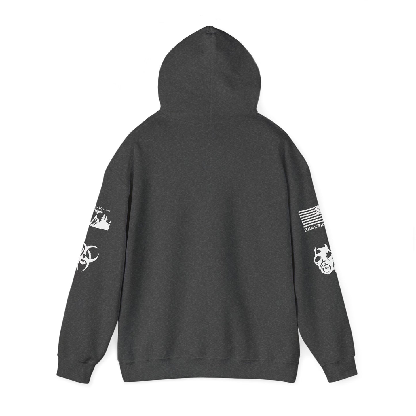 TOXIC HOODIE - White arm decals