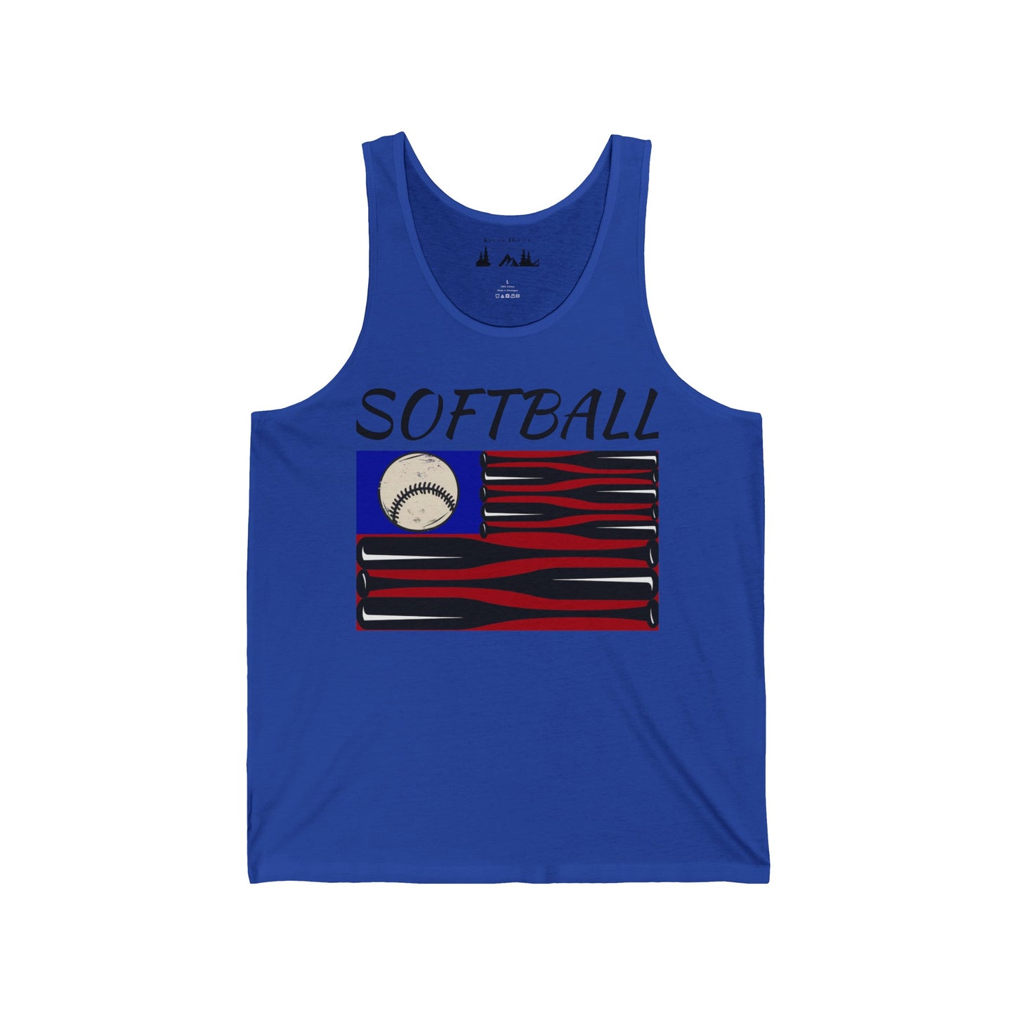 SOFTBALL FLAG - Unisex Jersey Tank Top