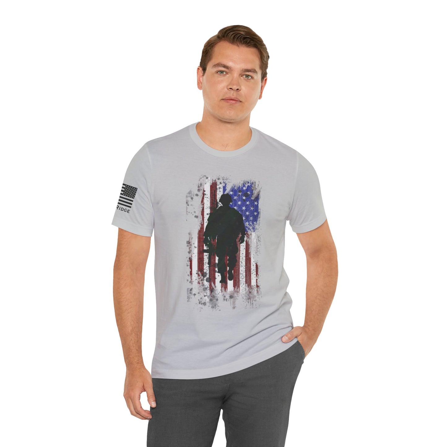 AMERICAN SOLDIER TSHIRT - Black logos