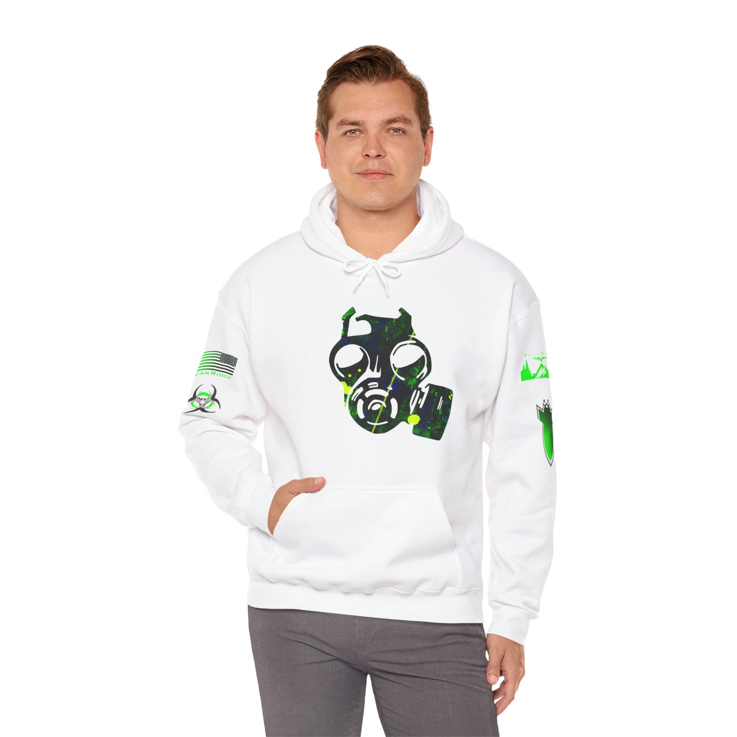 AMERICAN FALLOUT HOODIE - White arm decals