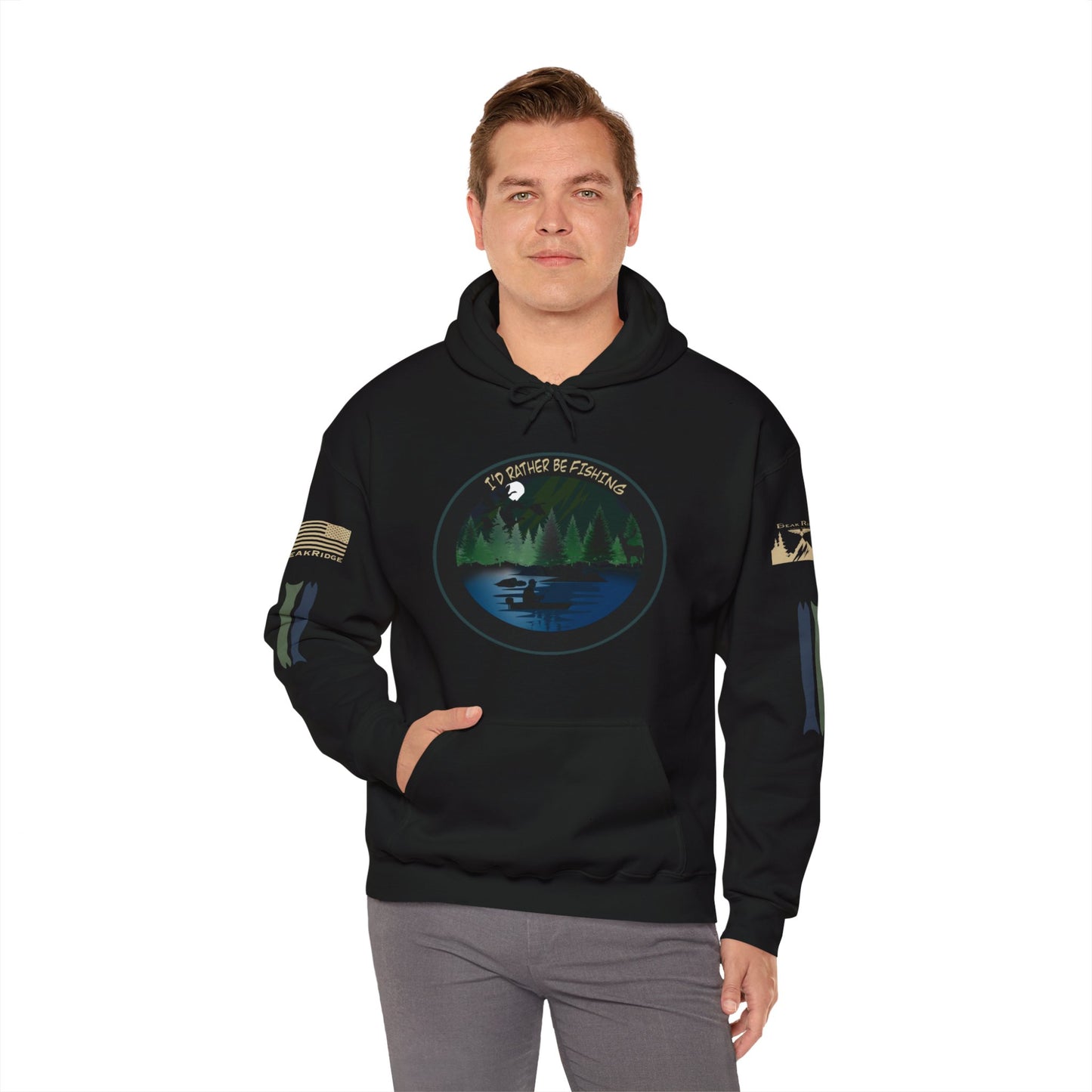 I’D RATHER BE FISHING HOODIE - Multiple Color choices