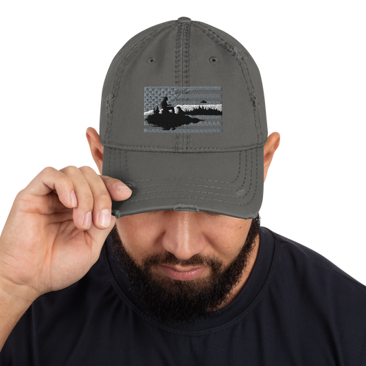 Fisherman Distressed Dad Hat